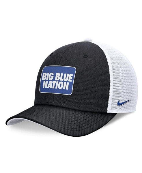 Men's Black/White Kentucky Wildcats Local Trucker Adjustable Hat