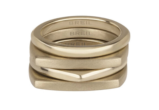 Кольцо Breil Moderní pozlacené prsteny New Tetra TJ302