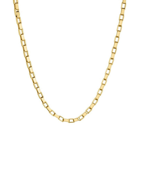 Thick Rectangular Link Chain Necklace