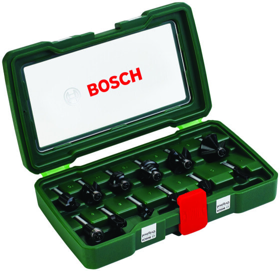 Bosch HM-Fräser-Set 12-teilig, mit 8 mm Schaft