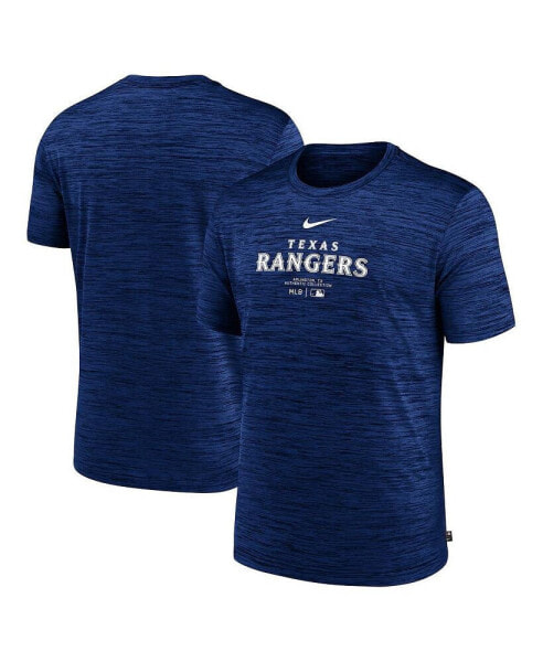 Men's Royal Texas Rangers Authentic Collection Velocity Performance Practice T-Shirt