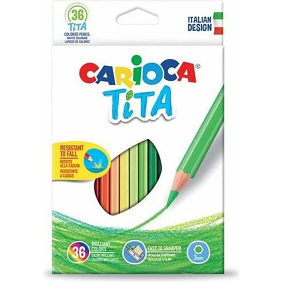 Цветные карандаши Carioca Tita Lapiz 3 мм