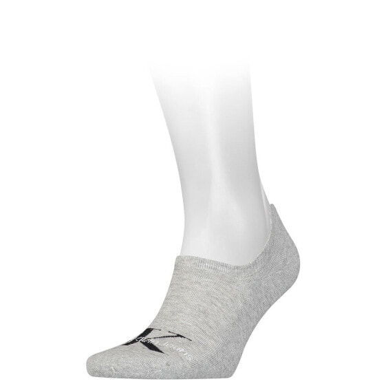 Носки невидимки высокие CALVIN KLEIN Footie High Cut Logo 1 шт