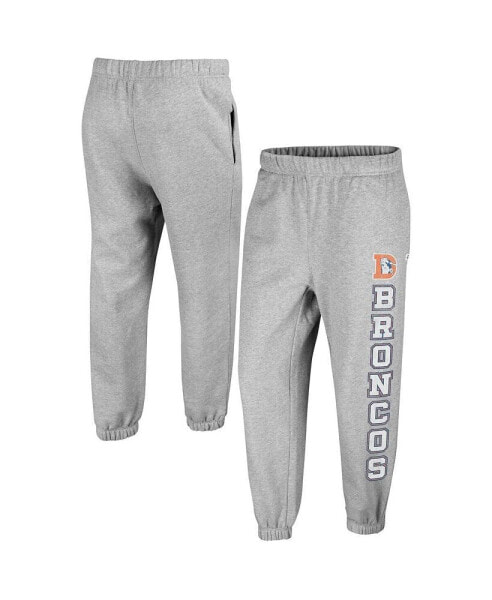 Брюки спортивные женские серые '47 Brand Denver Broncos Double Pro Harper Jogger