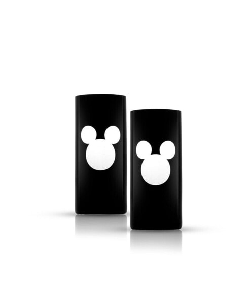 Высокий стакан JoyJolt Disney Luxury Mickey Mouse Crystal 17 унций, набор из 2 шт.