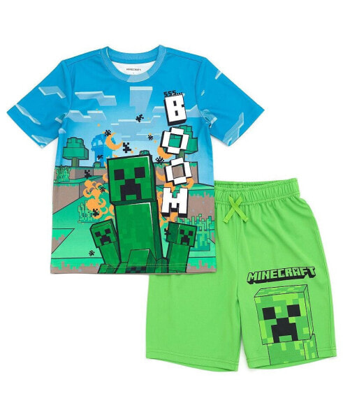 Boys Creeper T-Shirt and Shorts Outfit Set to