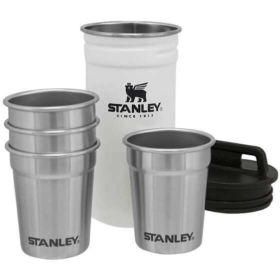 STANLEY Set 4 Glasses 59ml + Polar Canister