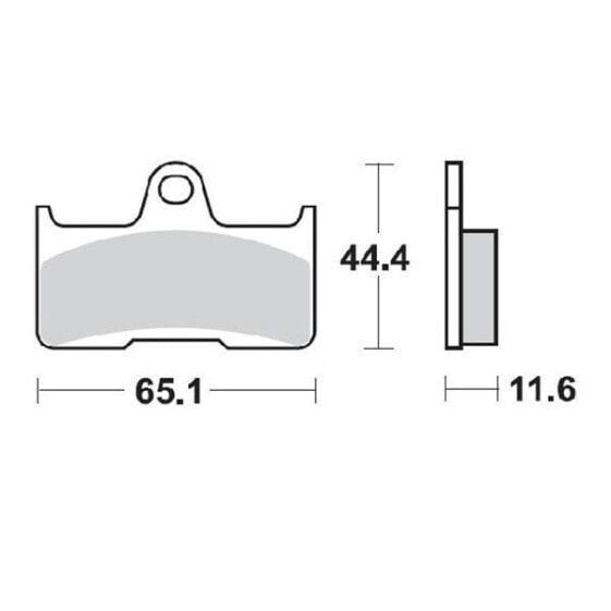 MOTO-MASTER CF Moto/Goes/Yamaha 098121 Sintered Brake Pads