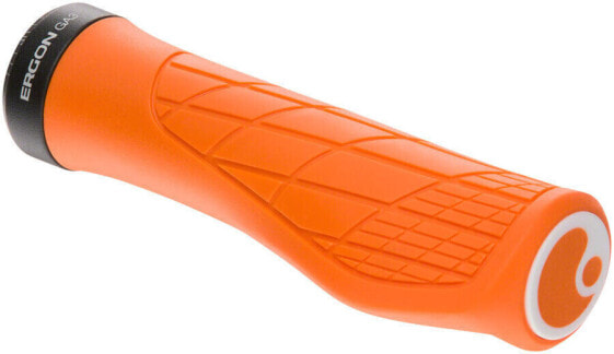 Ergon GA3 Grips - Juicy Orange, Lock-On Small