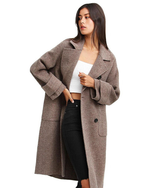 Women Rumour Has It Oversized Wool Blend Coat