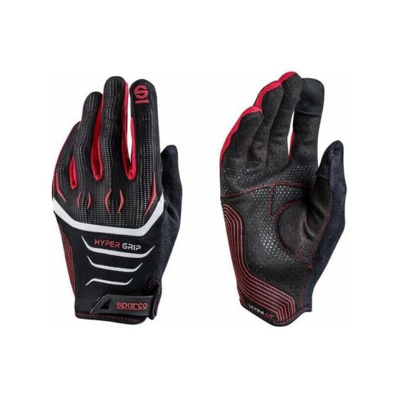 Перчатки для мотоциклистов Sparco Hypergrip Чёрный