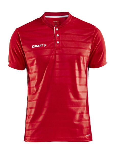 Craft Tshirt Pro Control Button Jersey M L Bright Red/White