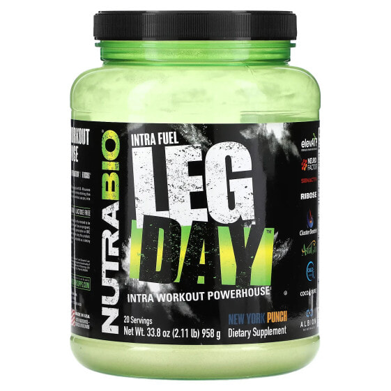 Предтренировочный комплекс NutraBio Intra Fuel Leg Day, 958 г