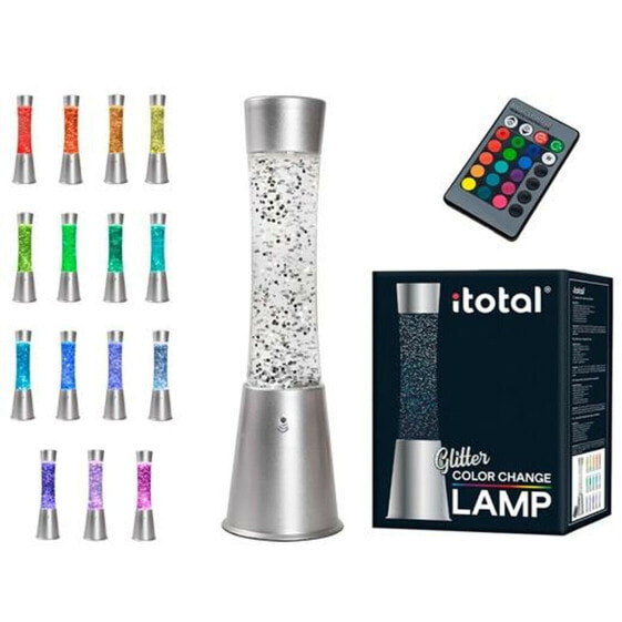 Декоративная настольная лампа iTotal Glitter Разноцветная 10,8 x 10,8 x 41,5 см