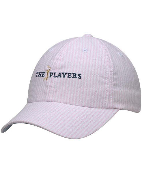 Women's Pink THE PLAYERS Seersucker Adjustable Hat