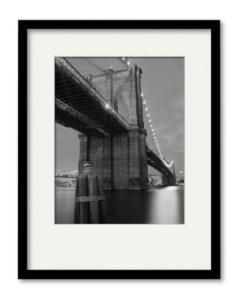 Brooklyn Bridge Shadow 16" x 20" Framed and Matted Art