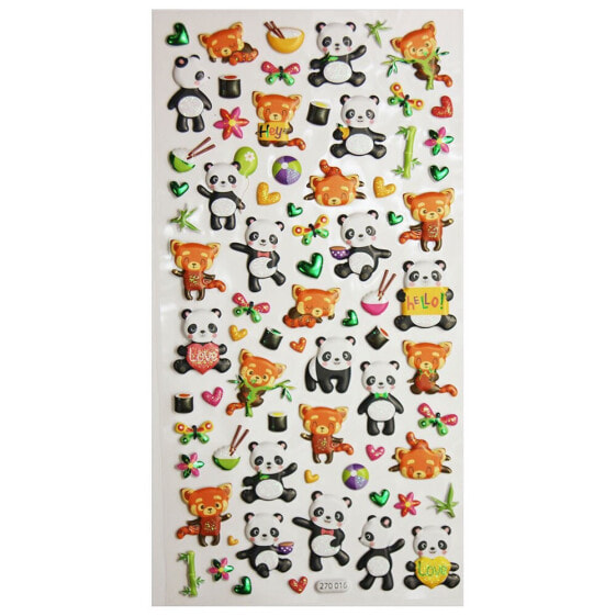 Набор наклеек для детского творчества GLOBAL GIFT Tweeny Foamy Panda