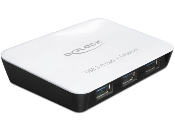 Delock 62431 - USB 3.2 Gen 1 (3.1 Gen 1) Type-A - 5000 Mbit/s - Black - White - LAN - Power - IEEE 802.3,IEEE 802.3ab,IEEE 802.3az,IEEE 802.3u,IEEE 802.3x - 1.4 W