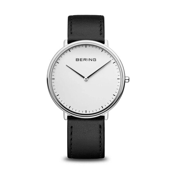 Bering unisex Armbanduhr Ultra Slim 39 mm Armband Kalbsleder 15739-404