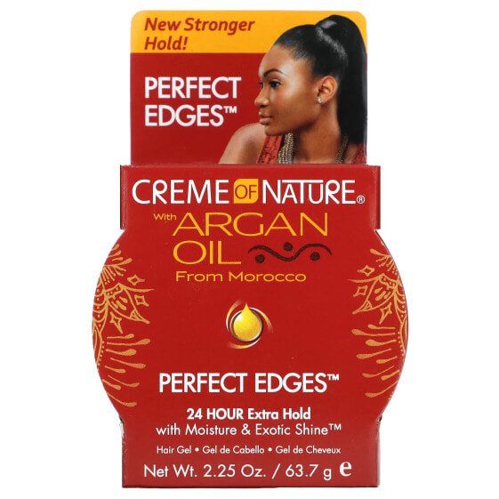 Гель для волос Crème of Nature из марокканского арганового масла, Perfect Edges, 63.7 г