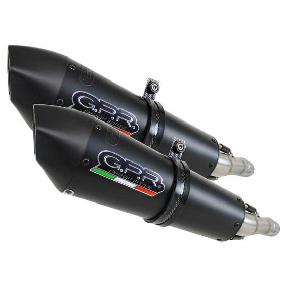 GPR EXHAUST SYSTEMS GPE Anniversary Titanium Double Slip On Muffler Hypermotard 1100/1100 Evo 07-12 Homologated