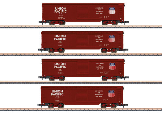 Märklin Union Pacific Boxcar Set - Z (1:220) - 15 yr(s) - 4 pc(s)