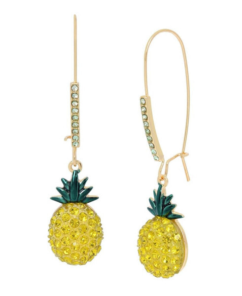 Faux Stone Pineapple Dangle Earrings