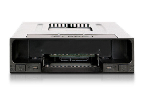 Icy Dock MB795SP-B - 2.5/3.5" - Storage drive tray - Black - Metal - Plastic - 9.5,26.1 mm - 6 Gbit/s