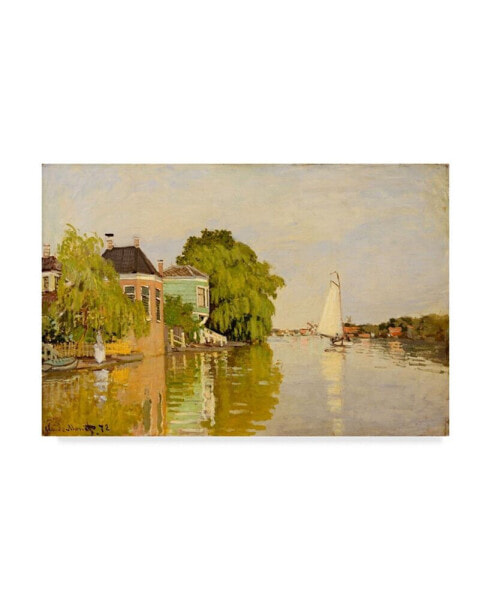 Картина на холсте "Дома на Ахтерзаане с облаками" Trademark Global Claude O. Monet - 37" x 49"