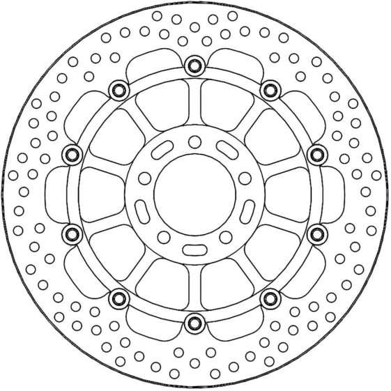 MOTO-MASTER Halo Kawasaki 117049 Brake Disc