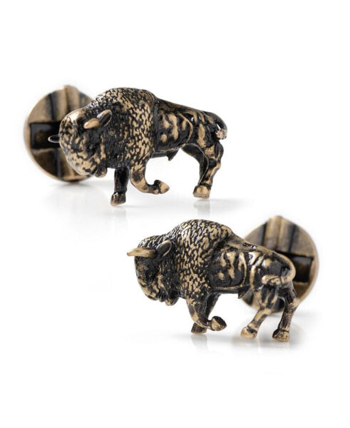 Men's Antique-like Bison Cufflinks