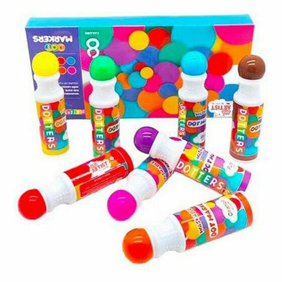 Набор маркеров моющихся Roymart Dotters 8 Предметов Разноцветный