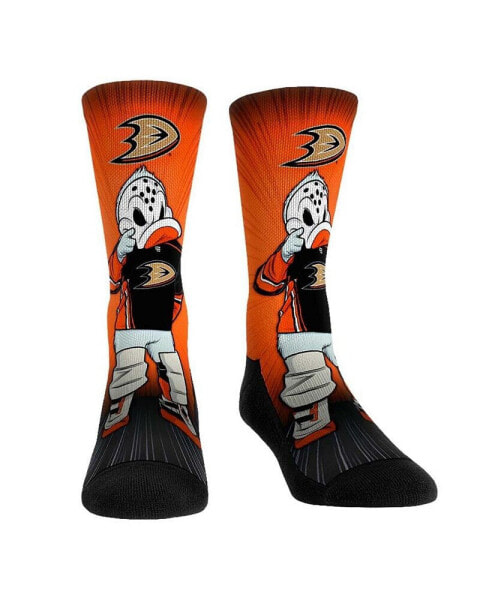 Men's and Women's Socks Anaheim Ducks Mascot Pump Up Crew Socks