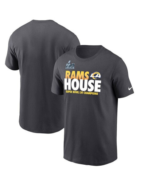 Men's Anthracite Los Angeles Rams Super Bowl LVI Champions Alternate Local Pack T-shirt