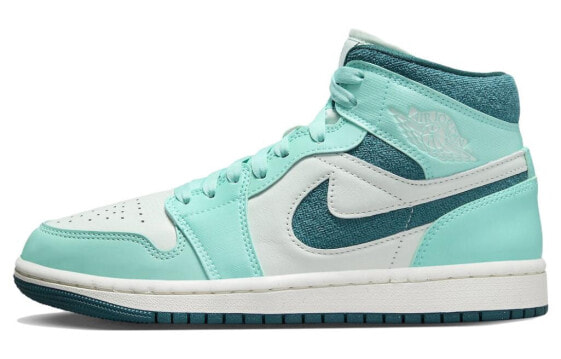 Кроссовки женские Jordan Air Jordan 1 Mid "Bleached Turquoise" Найдено 300