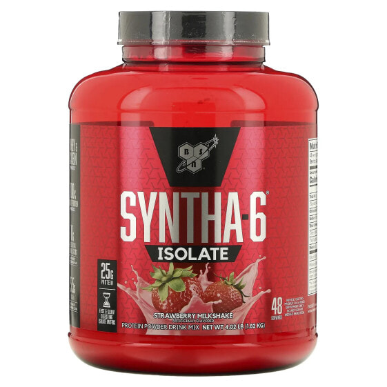 Сывороточный протеин BSN Syntha-6 Isolate клубничный молочный коктейль 1.82 кг