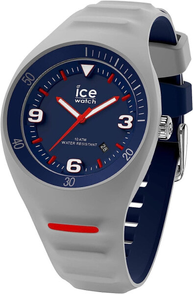 Ice-Watch - P. Leclercq Grey blue - Graue Herrenuhr mit Silikonarmband - 018943 (Medium)