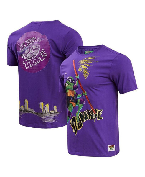 Men's and Women's Purple Teenage Mutant Ninja Turtles Donnie Defender Graphic T-shirt