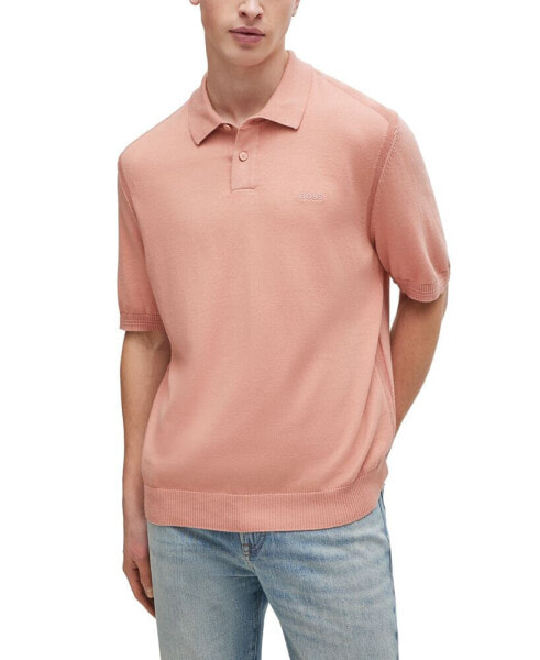 Men's Short-Sleeved Polo Sweater