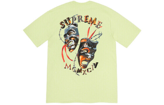 Supreme SS20 Week 1 Laugh Now Tee 荆棘笑脸印花短袖T恤 男女同款 薄荷绿 送礼推荐 / Футболка Supreme SS20 Week 1 Laugh Now Tee T SUP-SS20-289