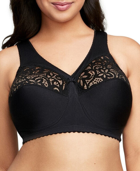 Women's Full Figure Plus Size MagicLift Cotton Wirefree Support Bra