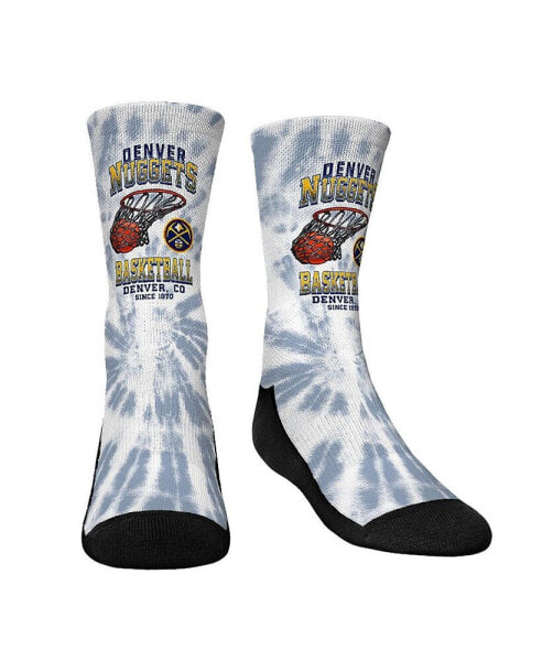 Youth Boys and Girls Socks Denver Nuggets Vintage-Inspired Hoop Crew Socks