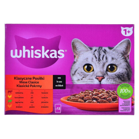 Влажный корм Whiskas Classic Meals Курица Телятина Ягненок Птица 12 x 85 г