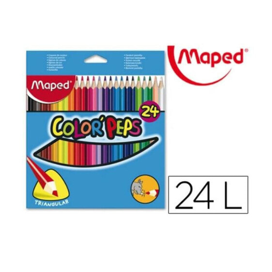 Цветные карандаши разноцветные MAPED 183224FC 24 предмета