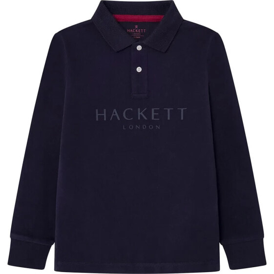 HACKETT Logo long sleeve polo