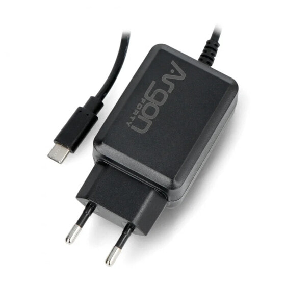 Блок питания Argon40 USB Type-C 5.25V / 3.5A для Raspberry Pi 4В - черный.