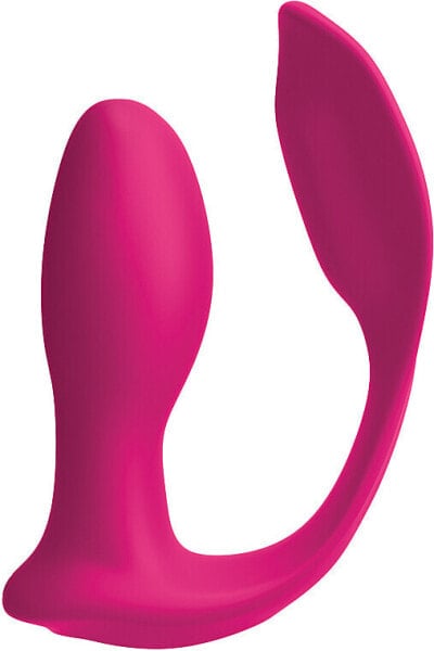 Stimulierender Vibrator für doppeltes Vergnügen mit Fernbedienung pink