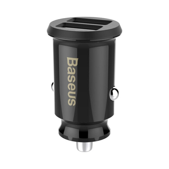 Зарядное устройство для автомобиля Baseus Mini 2x USB Grain Car Charger черный