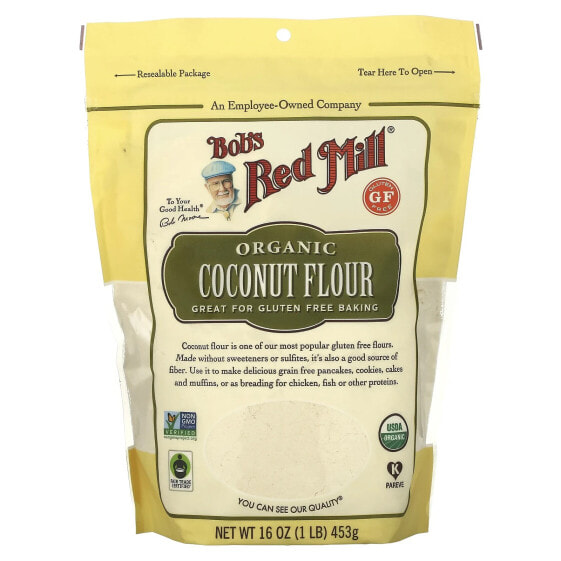 Organic Coconut Flour, Gluten Free, 1 lbs (453 g)