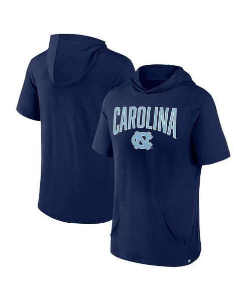 Men's Navy North Carolina Tar Heels Outline Lower Arch Hoodie T-shirt